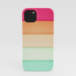 Horizontal colors line plain iPhone Case
