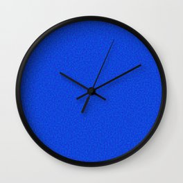 Rough Texture - Plain Royal Blue Wall Clock