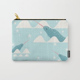 narwhal in ocean Carry-All Pouch
