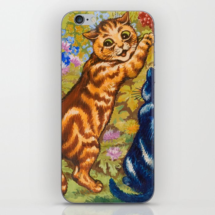 Berry Picking by Louis Wain iPhone Skin
