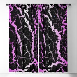 Cracked Space Lava - Pink/White Blackout Curtain