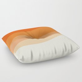 Creamsicle Dream - Abstract Floor Pillow