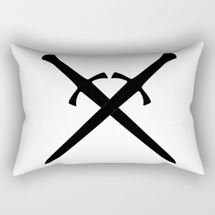 Crossed Daggers Rectangular Pillow