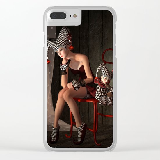 Clowns backstage Clear iPhone Case
