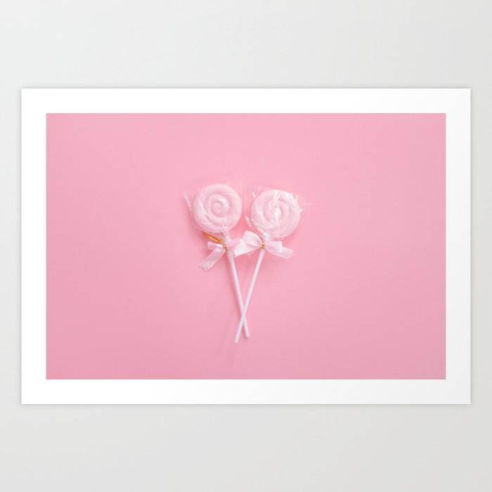 Pink Lollipops Art Print