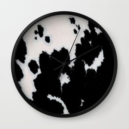 Cowhide skin print Wall Clock