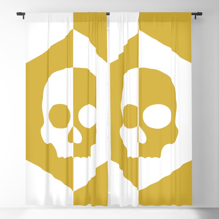Honey Skulls Duality V1 Blackout Curtain