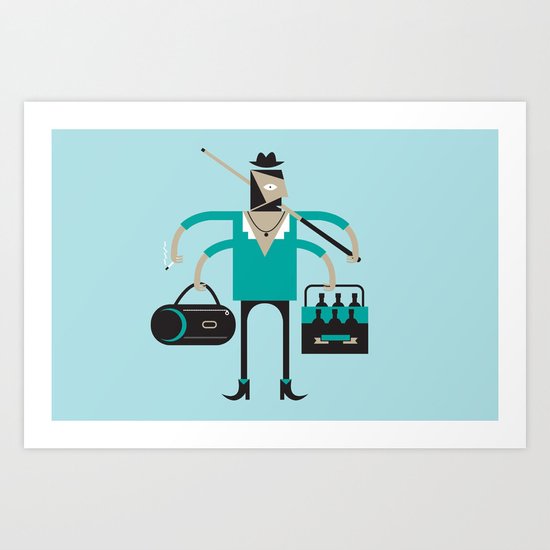 Back to Indie Business Art Print
