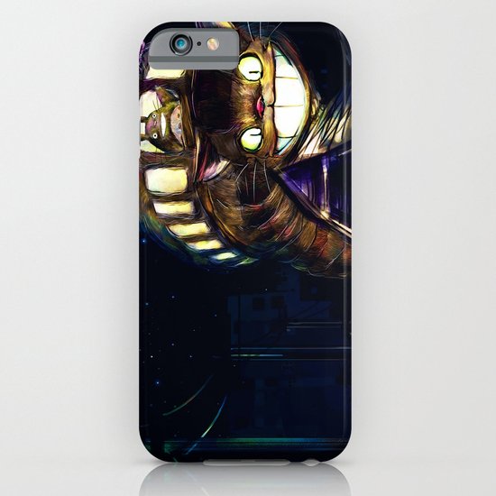 Cat Bus is In Your Town! Miyazaki Tribute Digital Fan Painting iPhone & iPod Case