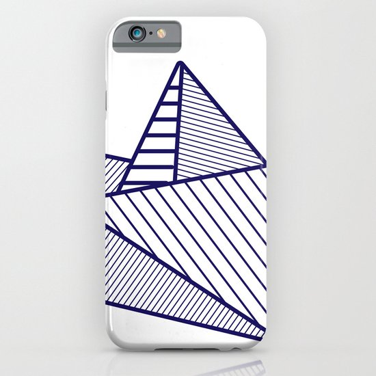 Fune, navy lines iPhone & iPod Case