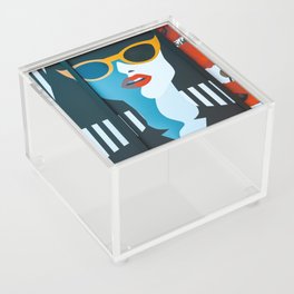 Girl Pop Art Acrylic Box