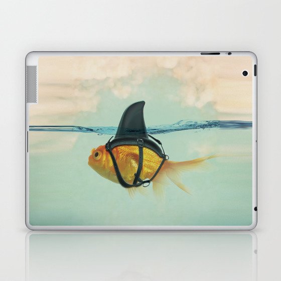 Brilliant DISGUISE - Goldfish with a Shark Fin Laptop & iPad Skin