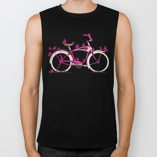 Butterfly Bicycle Biker Tank