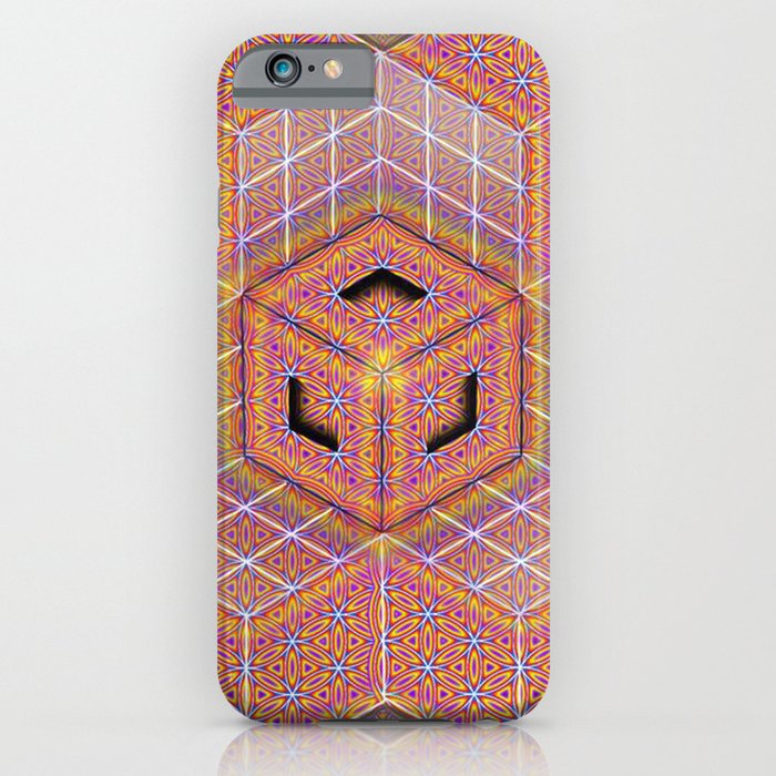 Flower of Life Tesseract iPhone Case