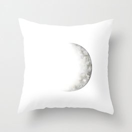 Moon Phases in Dusty Gray Throw Pillow