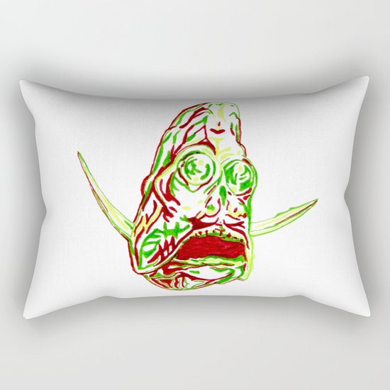 Deep Sea Hatchetfish Rectangular Pillow