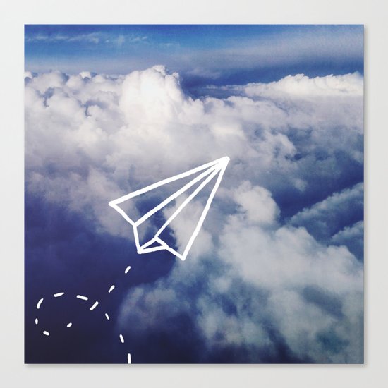 Paper Plane Canvas Print
