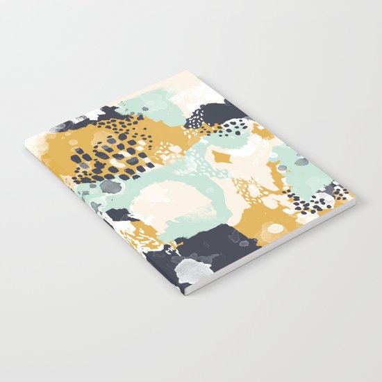 Tinsley - Abstract painting in bold, modern, bright colors Notebook