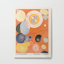 Hilma af Klint. Exhibition poster for The Louisiana Museum of Modern Art in Humlebæk, 2014. Metal Print | Mystic, Abstractart, Abstractposter, Swedish, Symbol, Painting, Homedecor, Youth, Hilmaafklint, Poster 