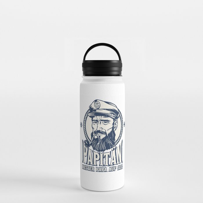 Papitän Captain Papa German Water Bottle