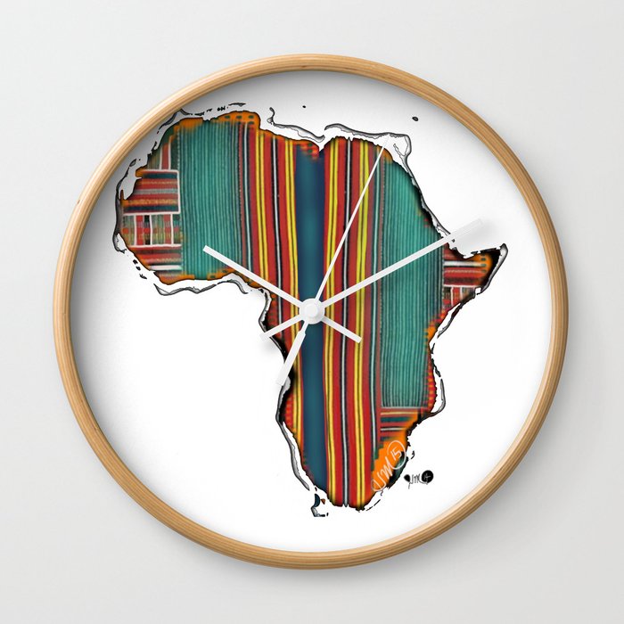 Striped Africa Wall Clock
