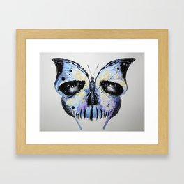 Skull X Butterfly Framed Art Print