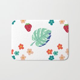 Flower 60s vintage Bath Mat