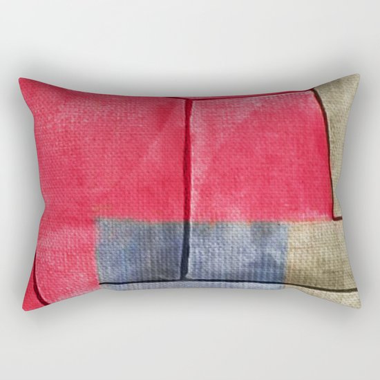 O Homem e o Rio (The Man and the River) Rectangular Pillow