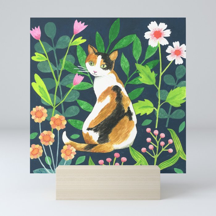 Calico Cat Mini Art Print