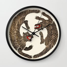 Japanese Tigers by Taguchi Tomoki 1860-1869 - Tiger Wall Clock