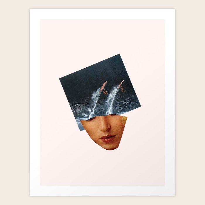 Surf Up Art Print by Richard Vergez Society6