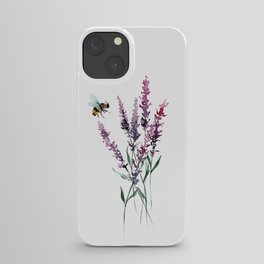 Lavender and Bee iPhone Case