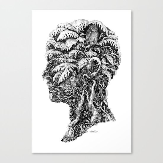 Portrait of Winter Canvas Print
