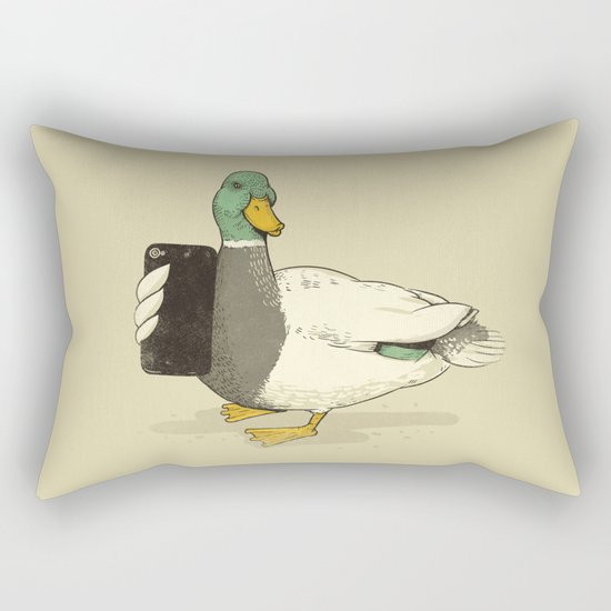Duck Lips Rectangular Pillow