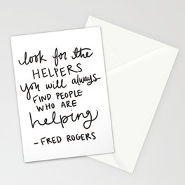Look for the Helpers Stationery Card