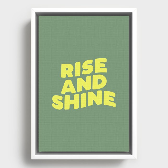 Rise & Shine Framed Canvas