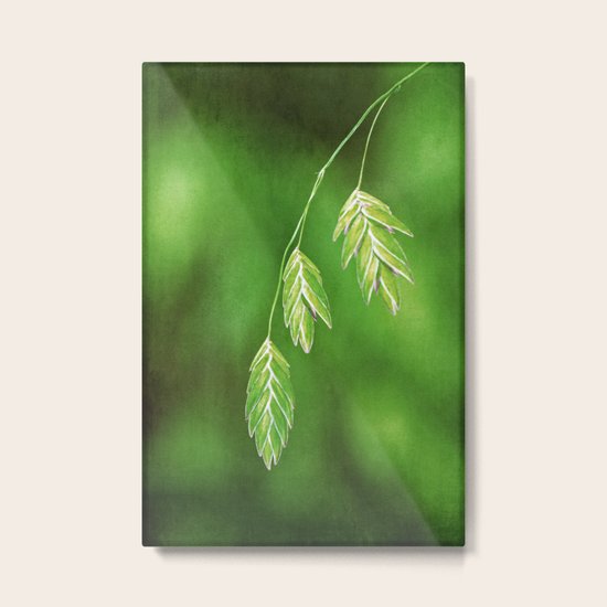 green Metal Print