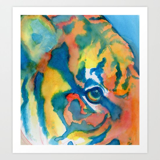 Tiger Eye Art Print