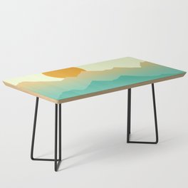 Abstraction_SUNRISE_SUNSET_LANDSCAPE_MOUNTAINS_POP_ART_1206A Coffee Table