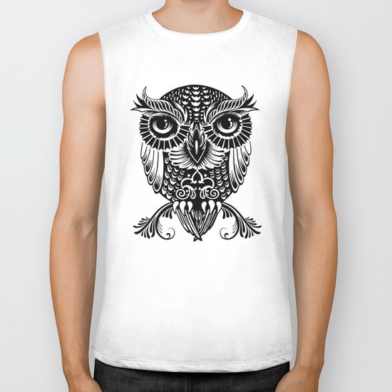 Baby Egyptian Owl Biker Tank