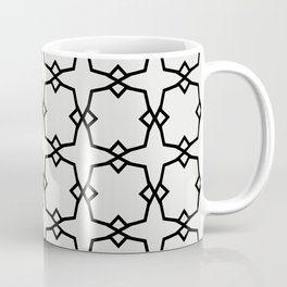 Black and Pale Gray Tessellation Line Pattern 30 Pairs 2022 Trending Color Swiss Meringue DEHW04 Mug