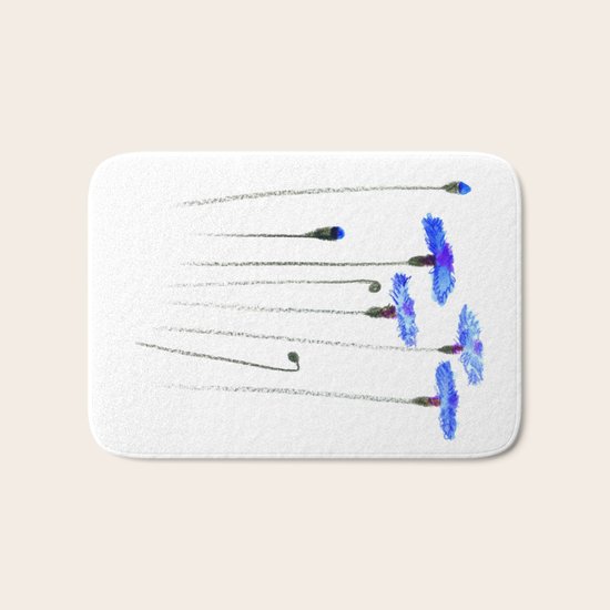 cornflowers Bath Mat