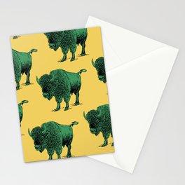 bison pattern Stationery Cards