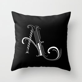 Alphabet A Throw Pillow