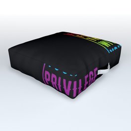 Fight For Those Without Your Privilege Outdoor Floor Cushion