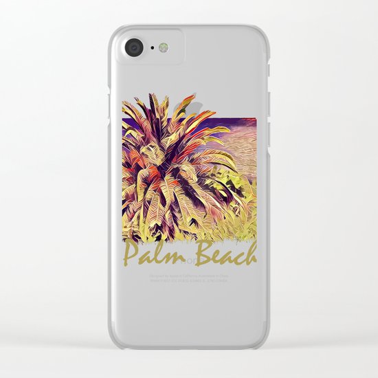 Palm Beach Clear iPhone Case