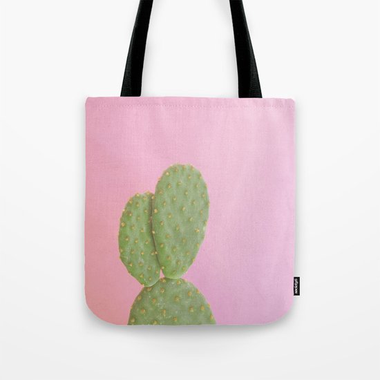 Pink Cactus Tote Bag