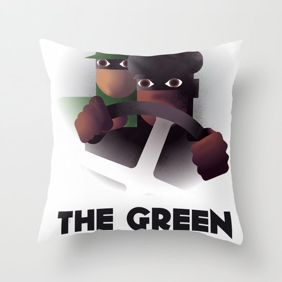 Cassandre Spirit - The green hornet Throw Pillow