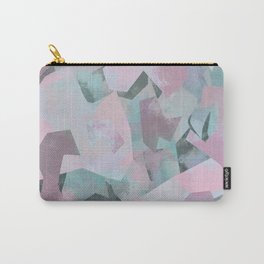 Camouflage XVII Carry-All Pouch | Camouflage, Retro, Pattern, Pink, Pastell, Graphicdesign, Shapes, Digital, Abstract, Green 
