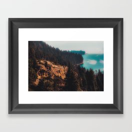 Lake and pine tree at Emerald Bay Lake Tahoe California USA Framed Art Print